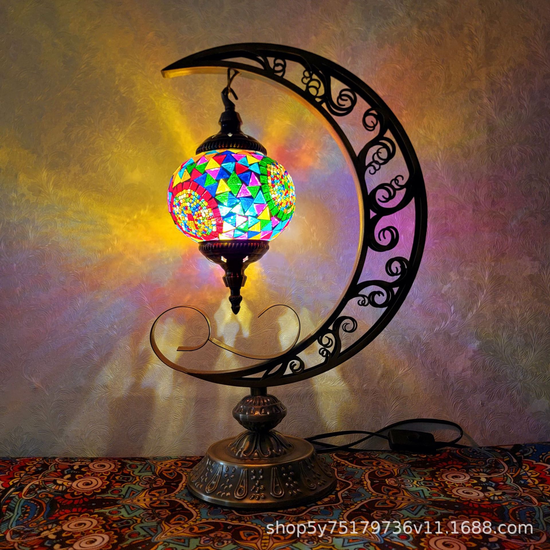 异域复古马赛克卧室床头客厅装饰民族咖啡厅土耳其风格装饰台灯
